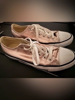 Converse Metallic Rose Gold Low-Top Sneakers